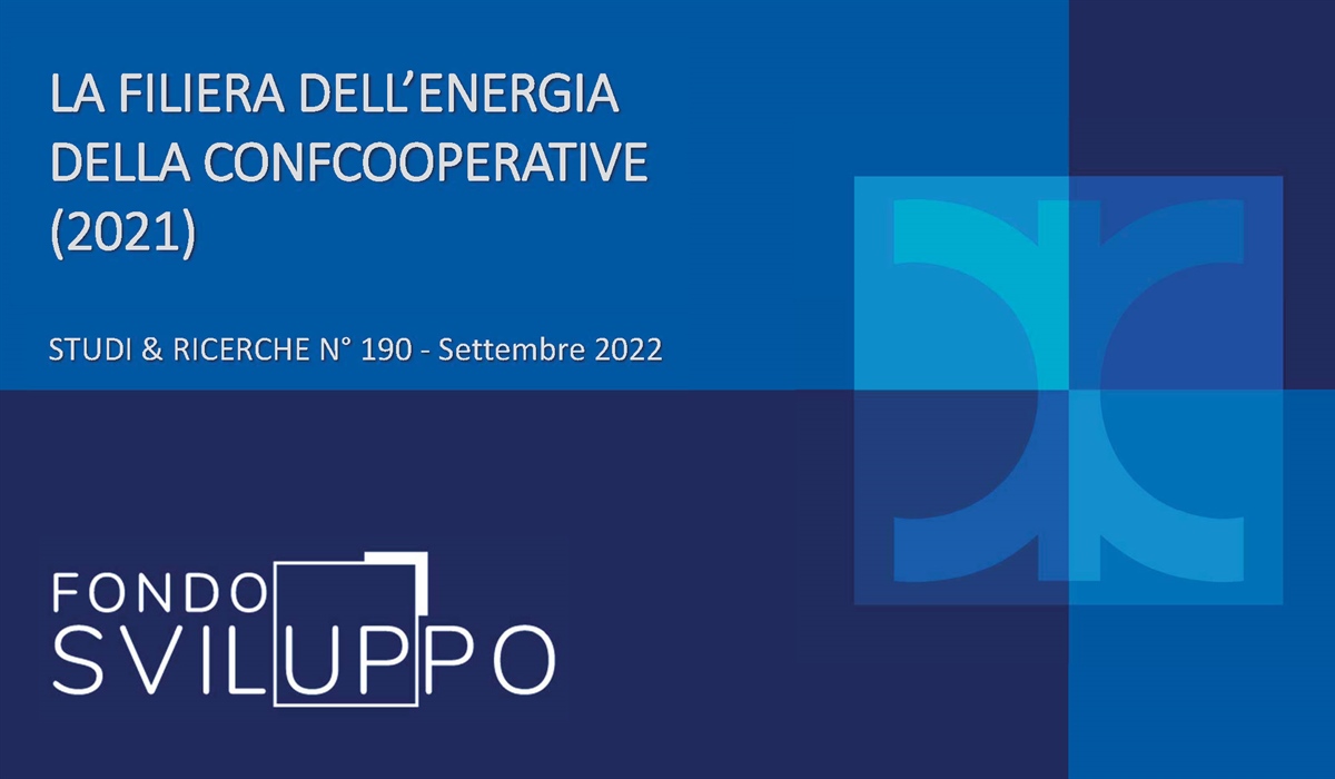 LA FILIERA DELL’ENERGIA DELLA CONFCOOPERATIVE (2021) 