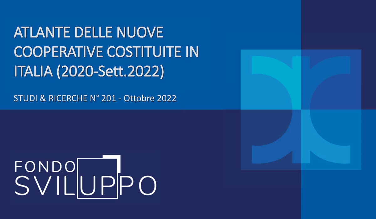 ATLANTE DELLE NUOVE COOPERATIVE COSTITUITE IN ITALIA (2020-Sett.2022) 