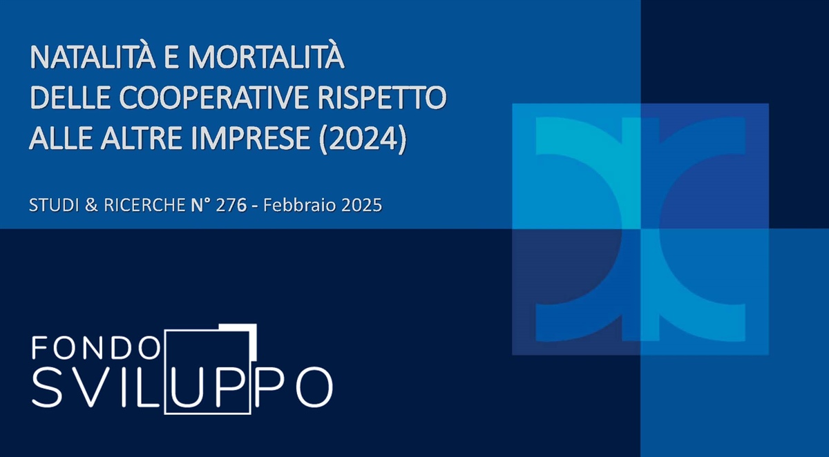 NATALITÀ E MORTALITÀ DELLE COOPERATIVE RISPETTO ALLE ALTRE IMPRESE (2024)