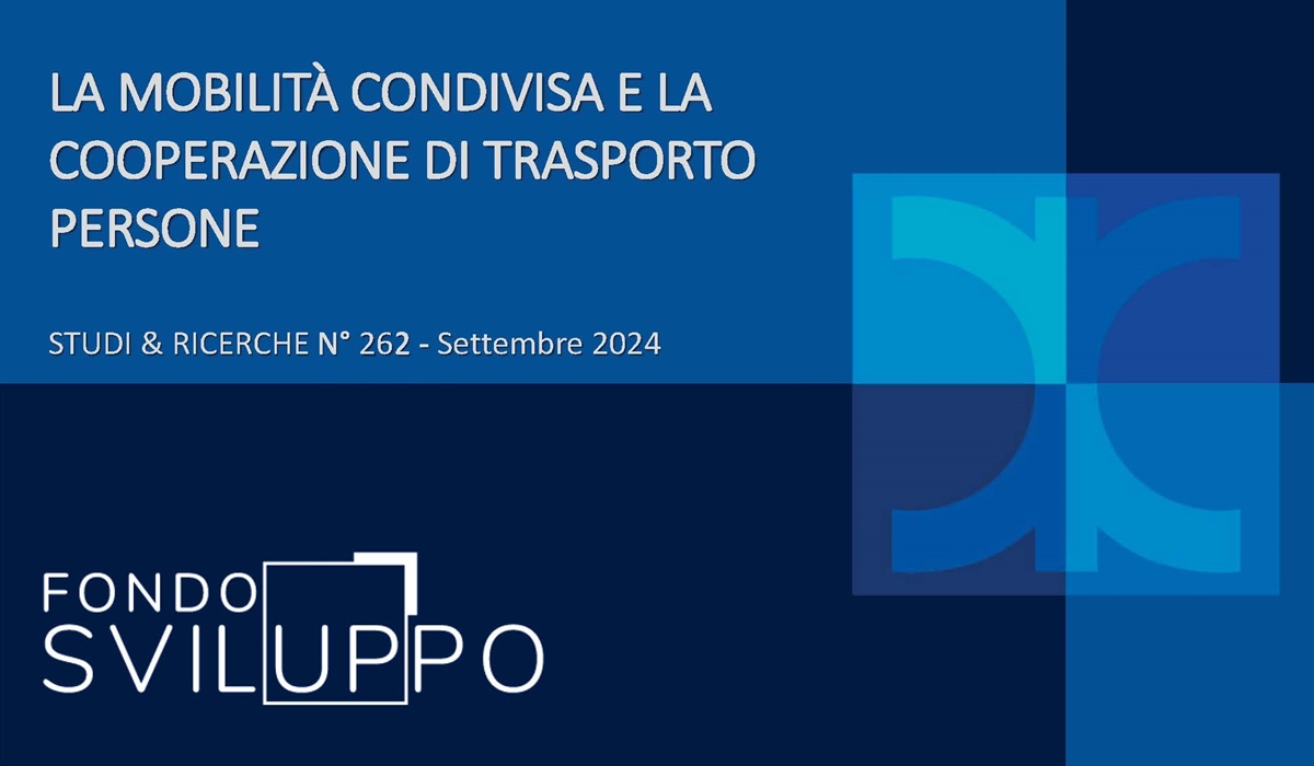 LA MOBILITÀ CONDIVISA E LA COOPERAZIONE DI TRASPORTO PERSONE 