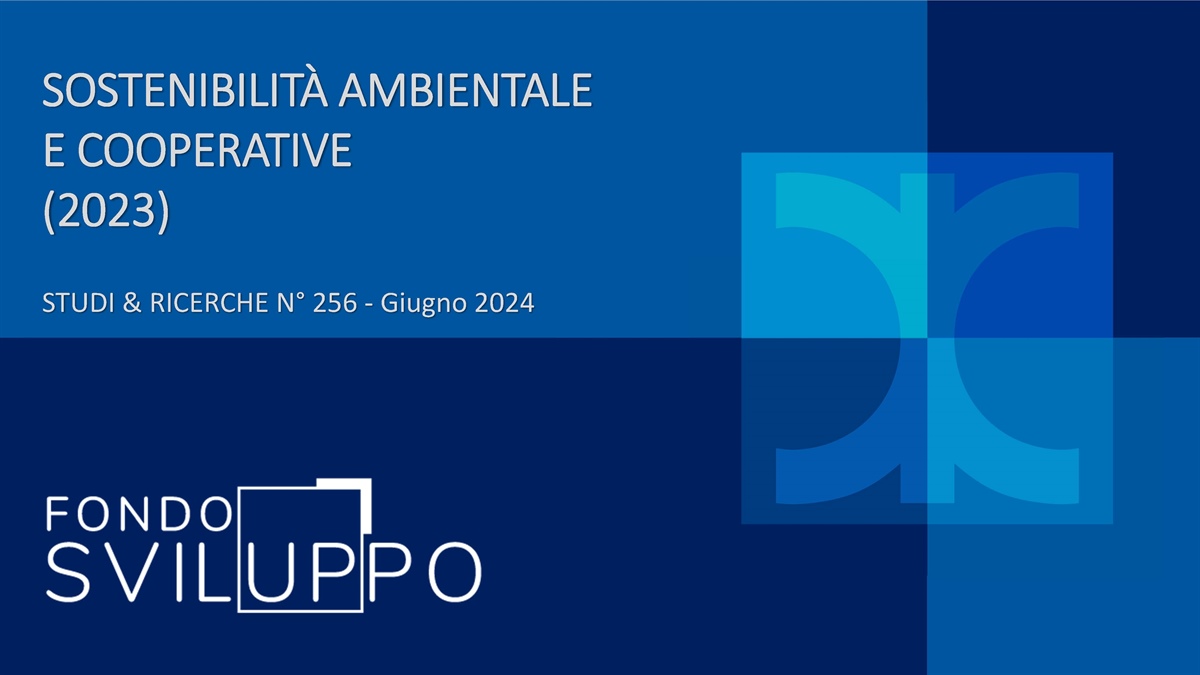 SOSTENIBILITÀ AMBIENTALE E COOPERATIVE (2023)