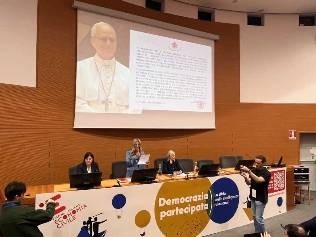 Il messaggio di papa Leone XIV al Festival nazionale dell'Economia Civile