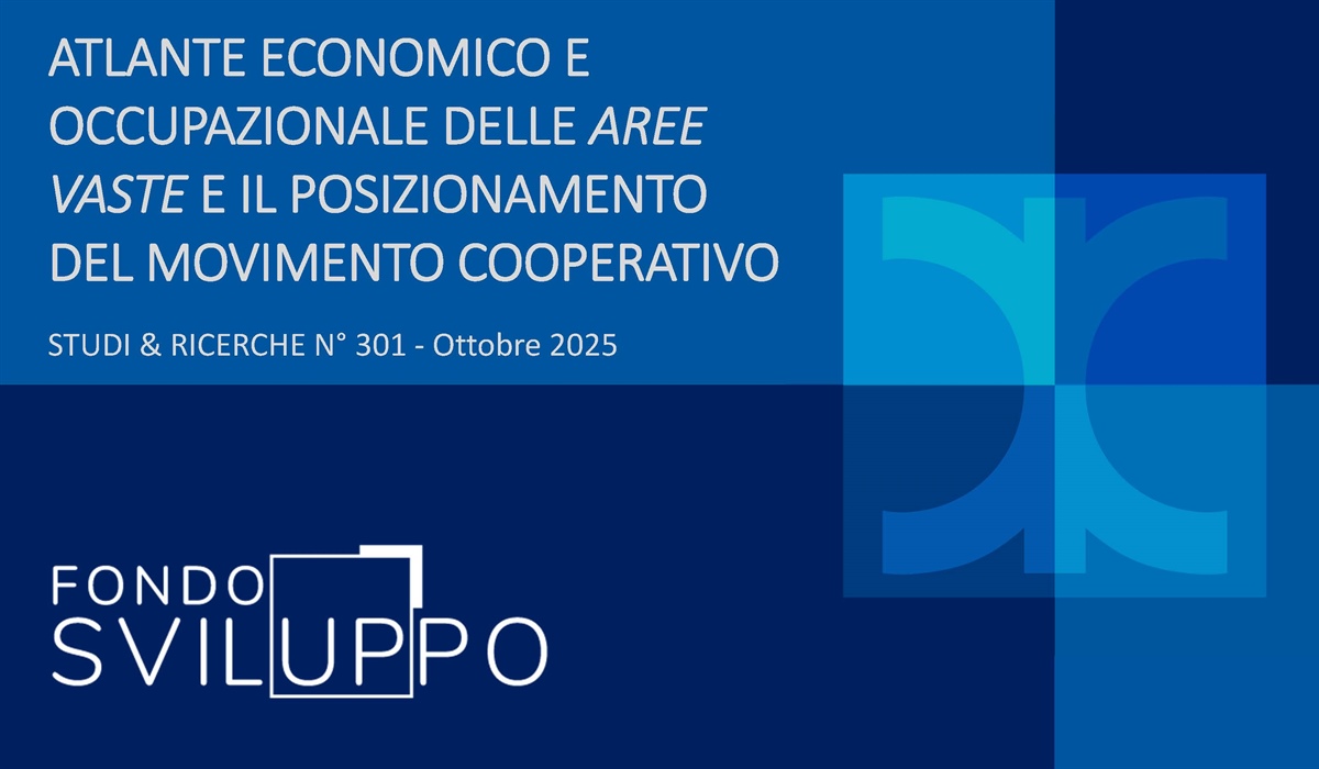 ATLANTE ECONOMICO E OCCUPAZIONALE DELLE AREE VASTE E IL POSIZIONAMENTO DEL MOVIMENTO COOPERATIVO 