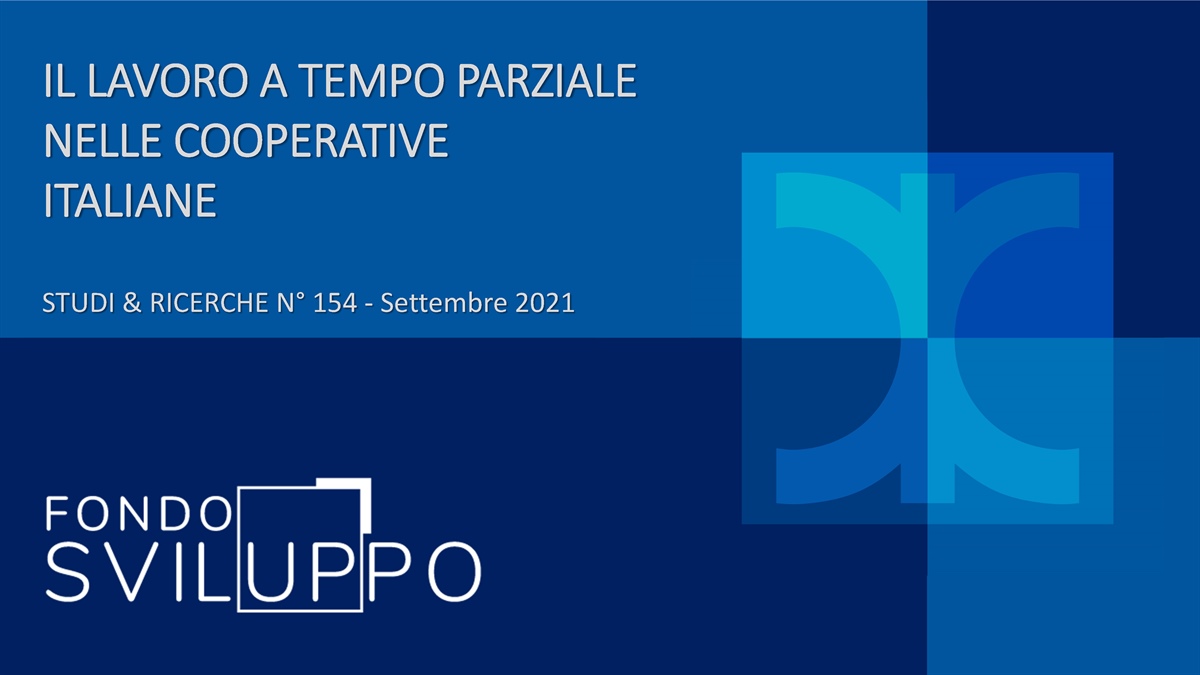 IL LAVORO A TEMPO PARZIALE NELLE COOPERATIVE ITALIANE