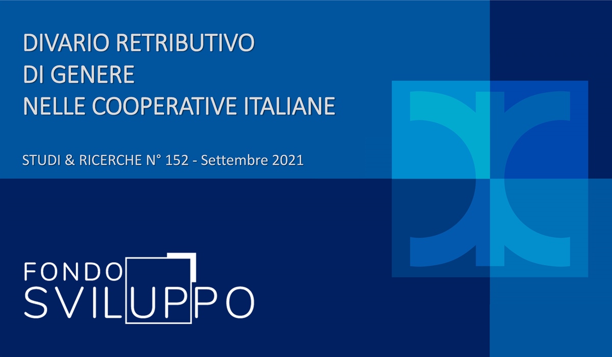 DIVARIO RETRIBUTIVO DI GENERE NELLE COOPERATIVE ITALIANE 