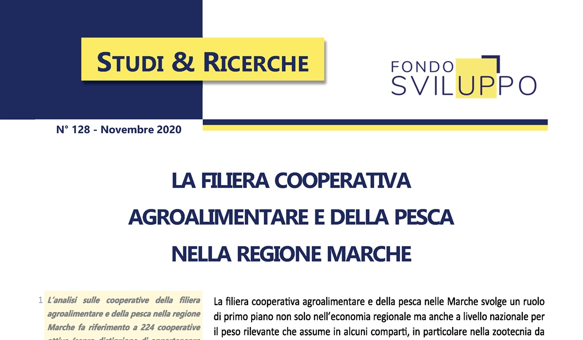 SOSTENIBILITÀ E COESIONE TERRITORIALE: LA FILIERA DELLA PESCA DELLA CONFCOOPERATIVE 