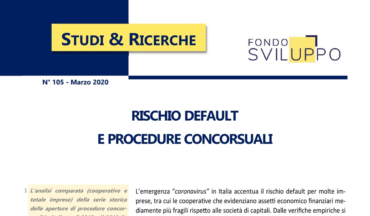 Rischio default e procedure concorsuali 