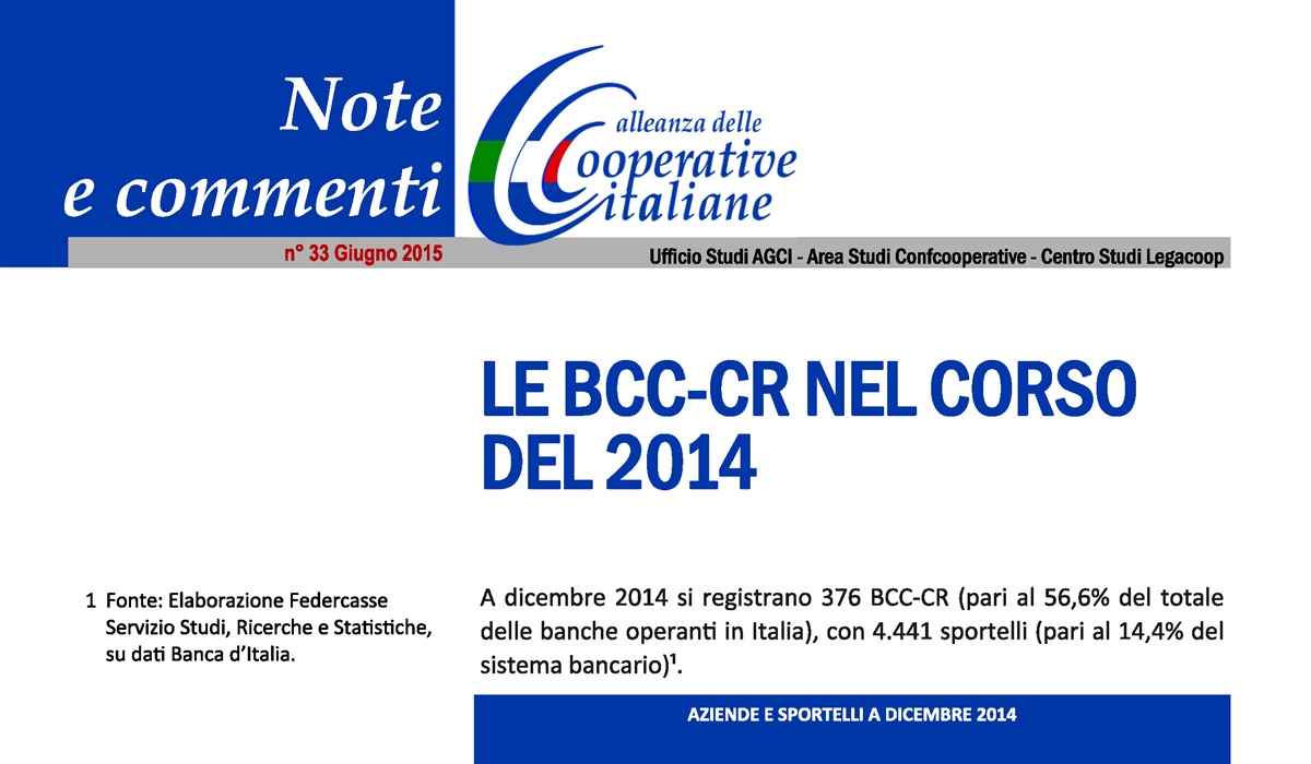 Le BCC-CR nel corso del 2014 