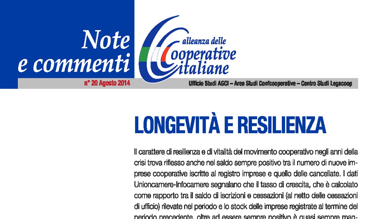 Longevità e resilienza