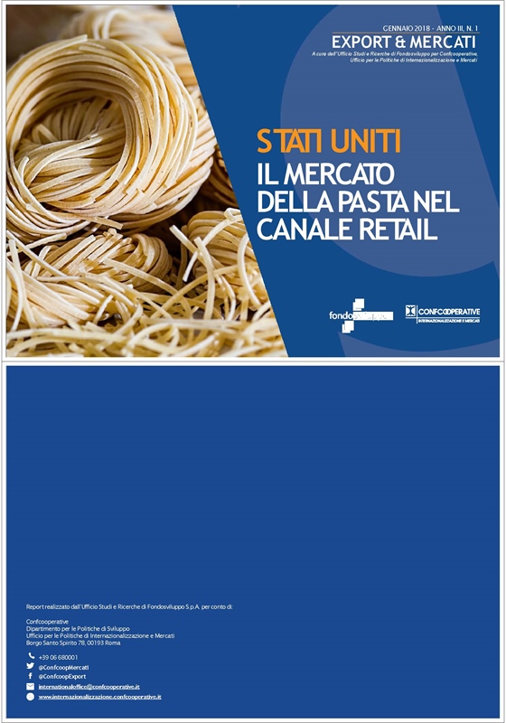 Stati Uniti: il mercato della pasta nel canale retail