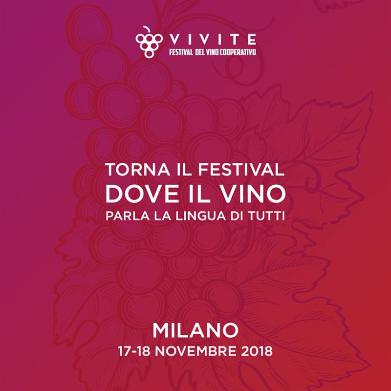 Vino: torna Vivite, il festival del vino cooperativo
