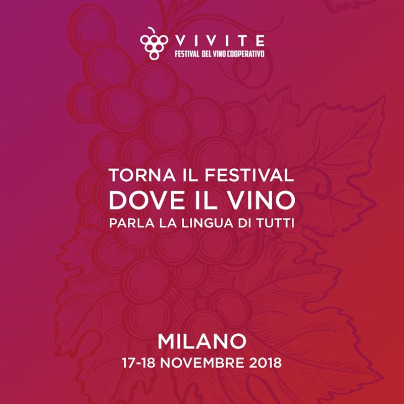 Vino: torna Vivite, il festival del vino cooperativo