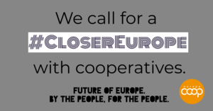 Sostieni #CloserEurope con #coops