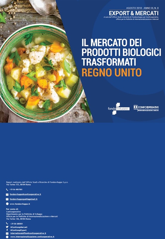 Regno Unito: il mercato dei prodotti biologici trasformati