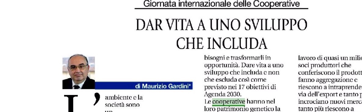 Cooperative, un bene intergenerazionale come ambiente e società